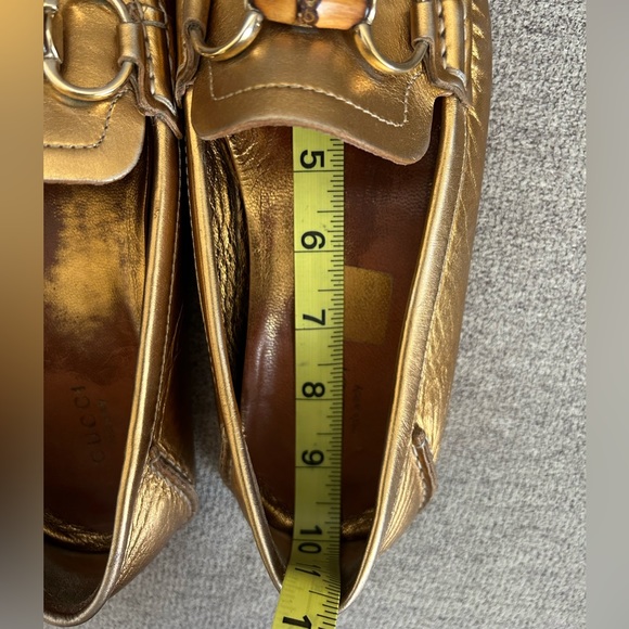 Gucci Bronze Metallic Bamboo Drivers 7 - Picture 10 of 10